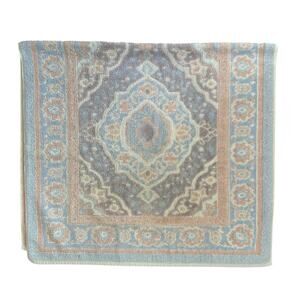 Vintage Fieldcrest Cotton Floral Medallion Bath Towel